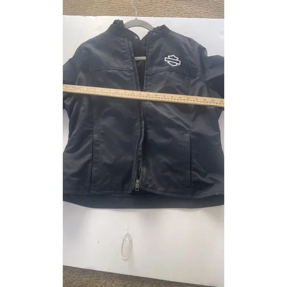 Harley Davidson Woman's Jacket Blue And Black - Picture 6 of 7